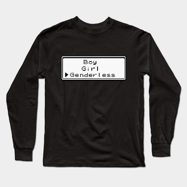 Genderless Option Long Sleeve T-Shirt by agenderapparel